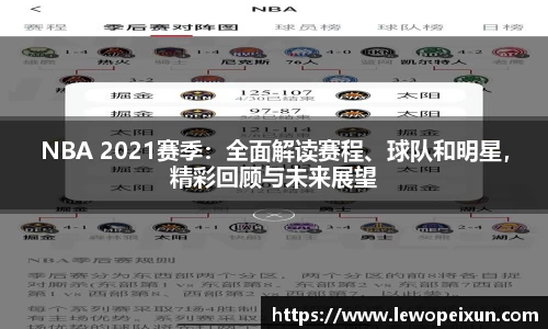 NBA 2021赛季：全面解读赛程、球队和明星，精彩回顾与未来展望